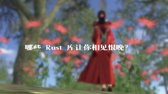 哪些 Rust 库让你相见恨晚？