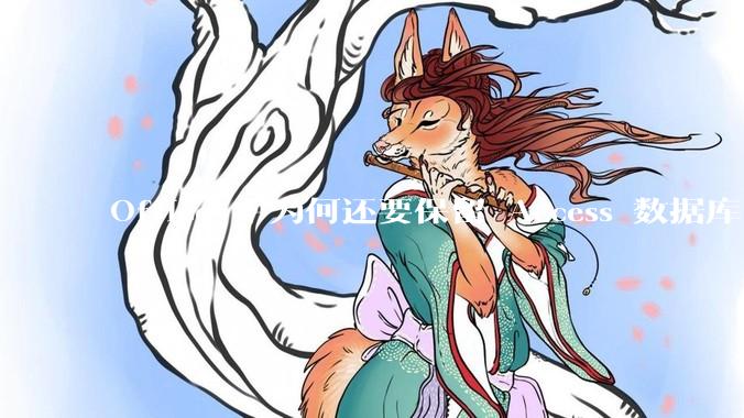 Office 中为何还要保留 Access 数据库?